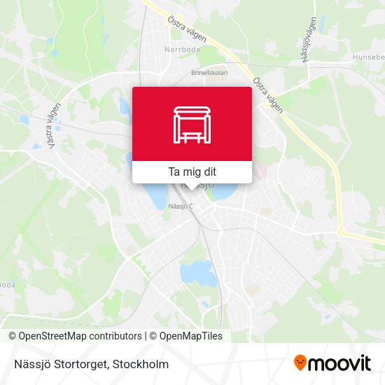 Nässjö Stortorget karta