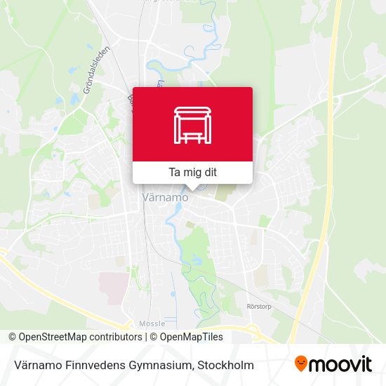 Värnamo Finnvedens Gymnasium karta