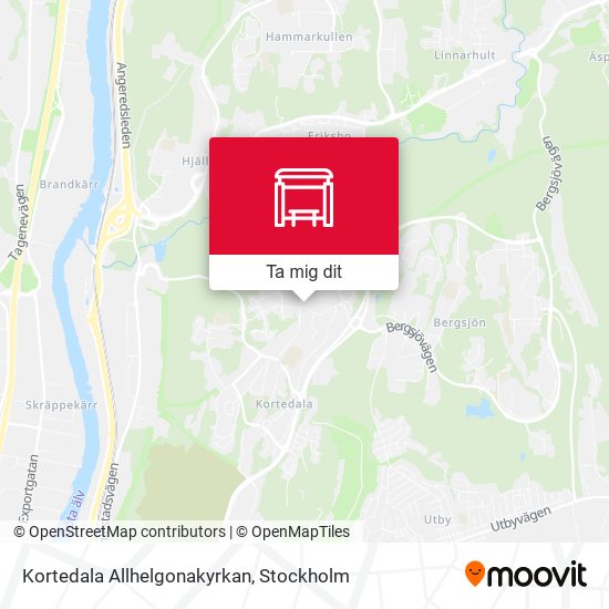 Kortedala Allhelgonakyrkan karta