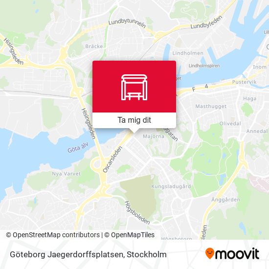 Göteborg Jaegerdorffsplatsen karta