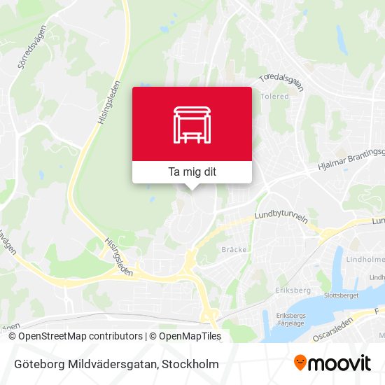 Göteborg Mildvädersgatan karta