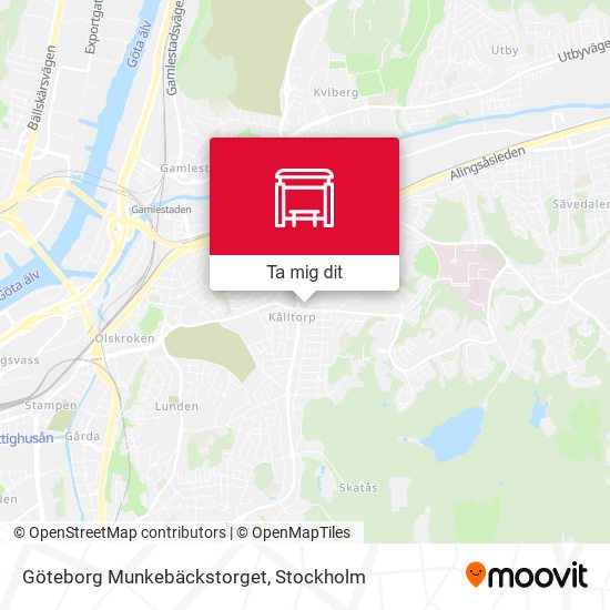 Göteborg Munkebäckstorget karta