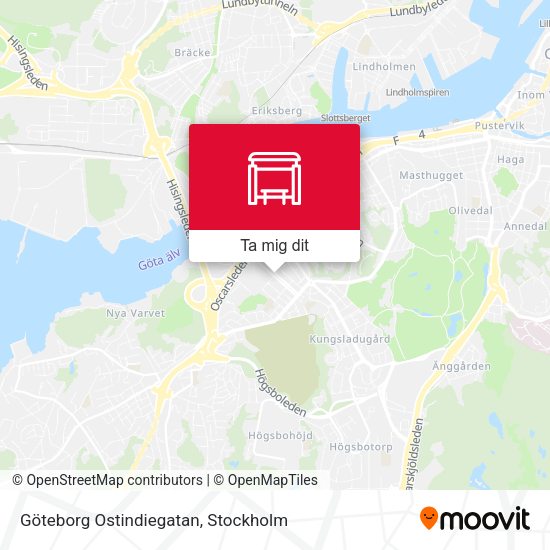 Göteborg Ostindiegatan karta