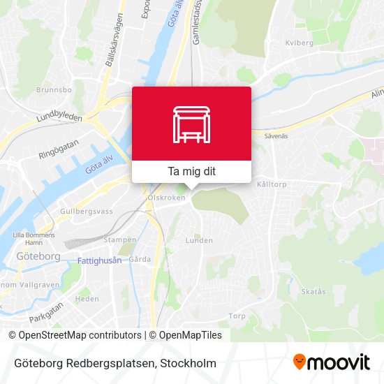 Göteborg Redbergsplatsen karta