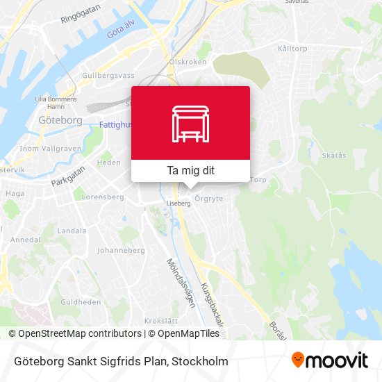 Göteborg Sankt Sigfrids Plan karta