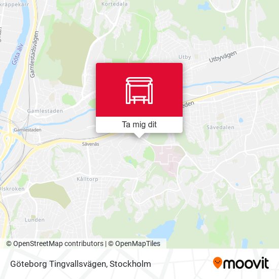 Göteborg Tingvallsvägen karta