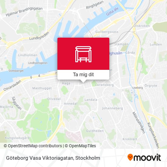 Göteborg Vasa Viktoriagatan karta