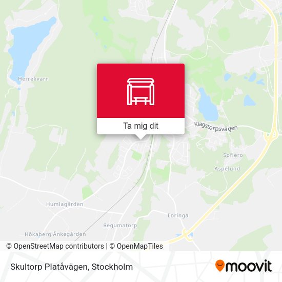 Skultorp Platåvägen karta