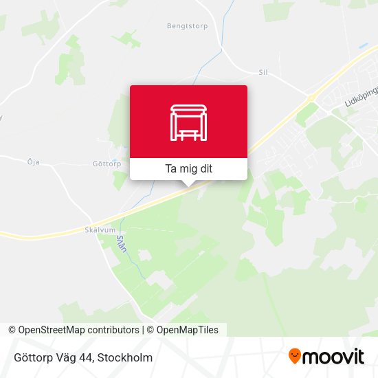 Göttorp Väg 44 karta