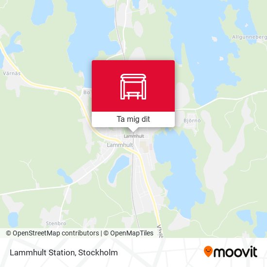 Lammhult Station karta