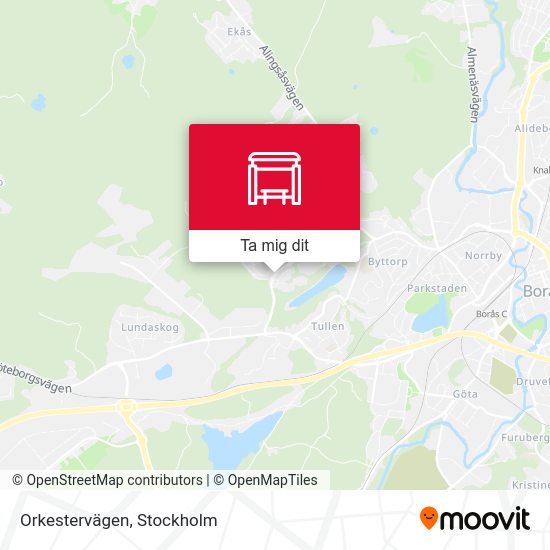 Orkestervägen karta