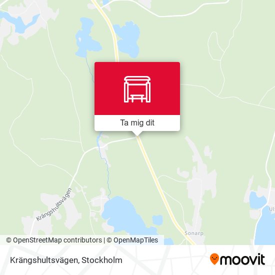 Krängshultsvägen karta