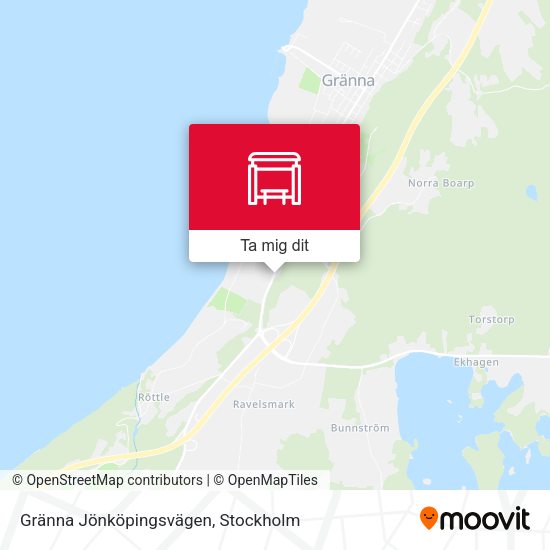 Gränna Jönköpingsvägen karta