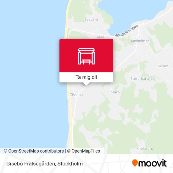 Gisebo Frälsegården karta