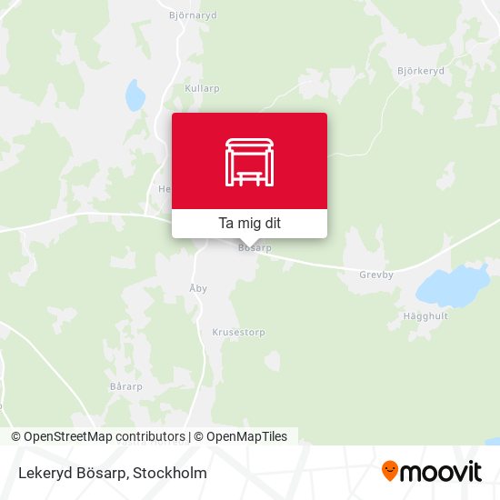 Lekeryd Bösarp karta