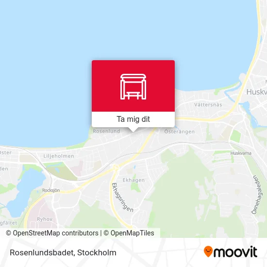 Rosenlundsbadet karta