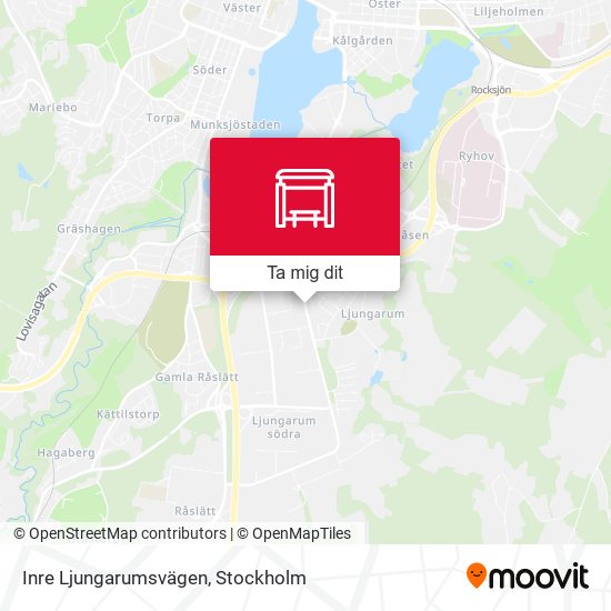 Inre Ljungarumsvägen karta