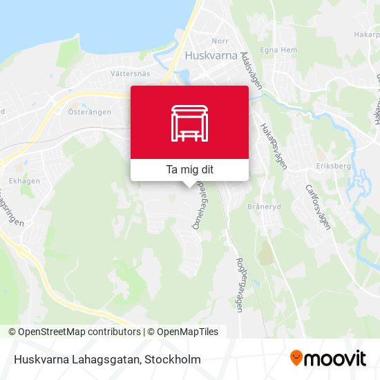 Huskvarna Lahagsgatan karta