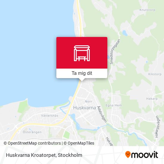 Huskvarna Kroatorpet karta