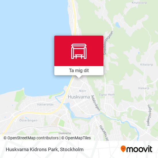 Huskvarna Kidrons Park karta