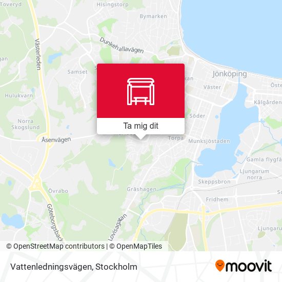 Vattenledningsvägen karta