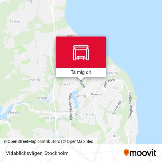 Vidablicksvägen karta