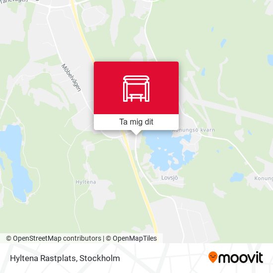 Hyltena Rastplats karta