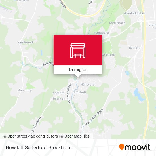 Hovslätt Söderfors karta