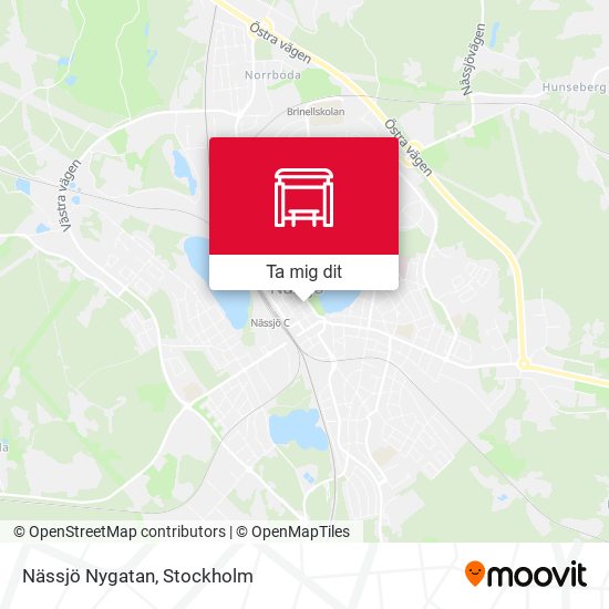 Nässjö Nygatan karta