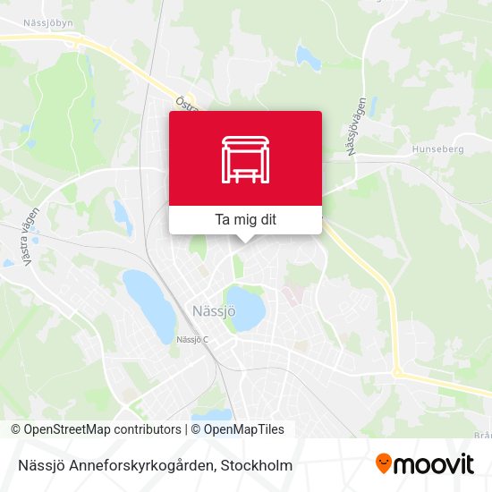 Nässjö Anneforskyrkogården karta