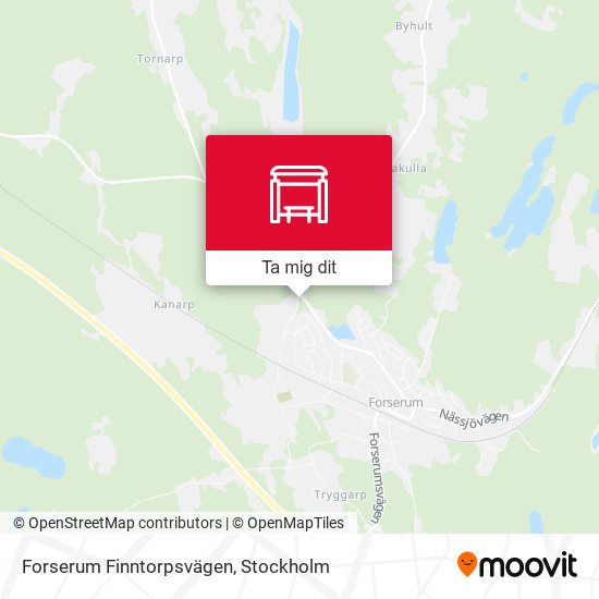 Forserum Finntorpsvägen karta