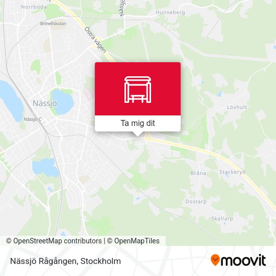 Nässjö Rågången karta