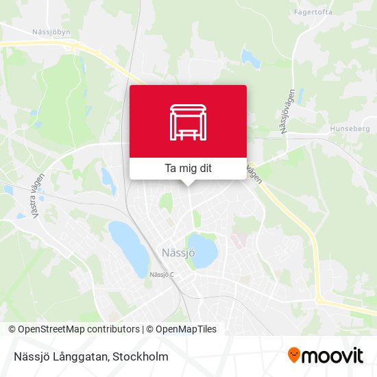 Nässjö Långgatan karta