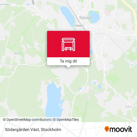 Södergården Väst karta