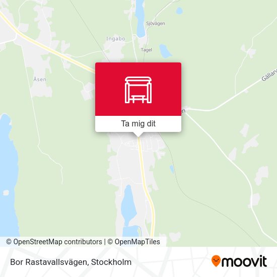 Bor Rastavallsvägen karta