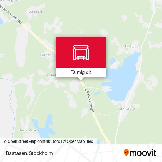 Baståsen karta