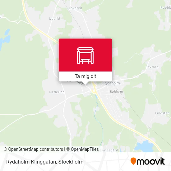 Rydaholm Klinggatan karta