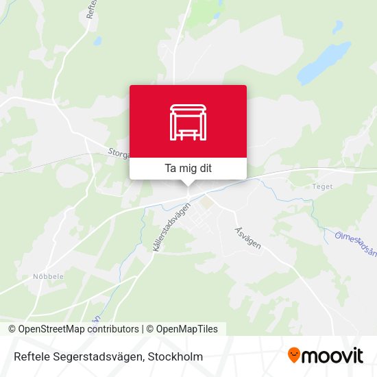 Reftele Segerstadsvägen karta