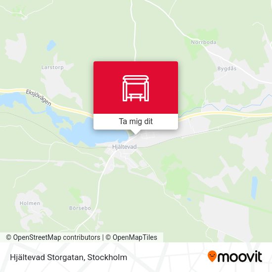 Hjältevad Storgatan karta