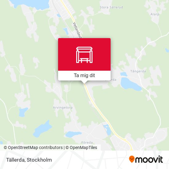 Tällerda karta