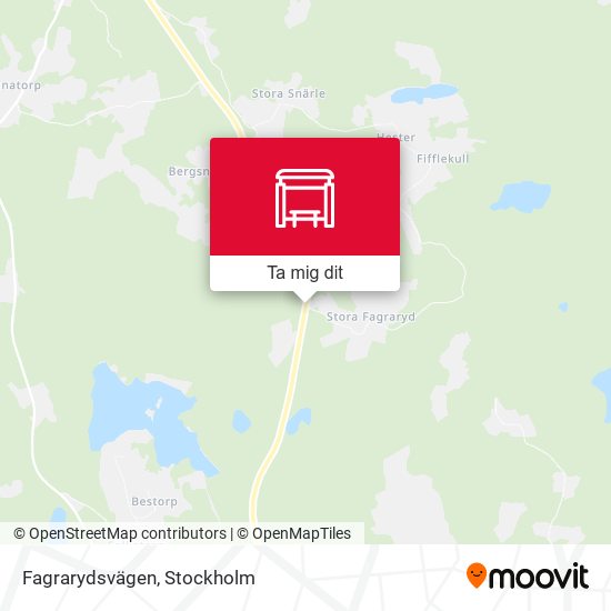 Fagrarydsvägen karta