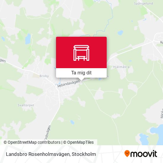 Landsbro Rosenholmsvägen karta