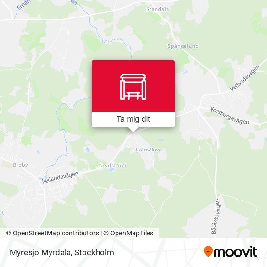 Myresjö Myrdala karta