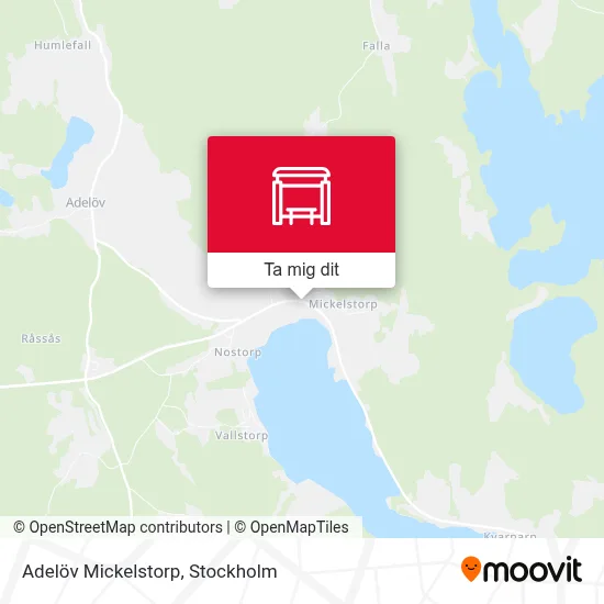 Adelöv Mickelstorp karta