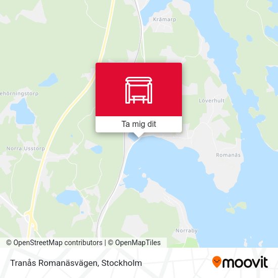 Tranås Romanäsvägen karta
