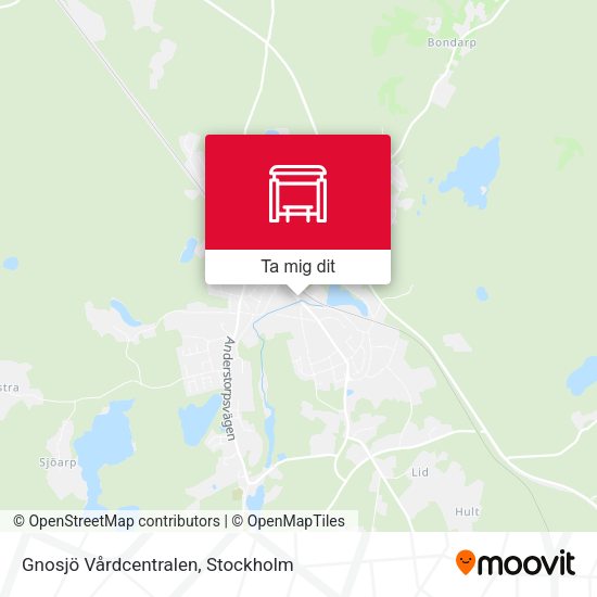 Gnosjö Vårdcentralen karta