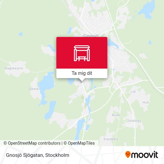 Gnosjö Sjögatan karta