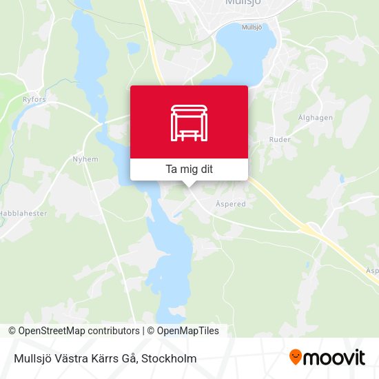 Mullsjö Västra Kärrs Gå karta