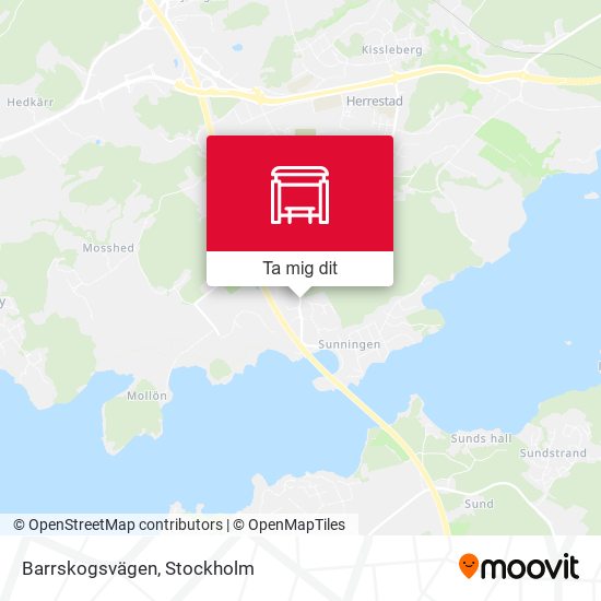 Barrskogsvägen karta