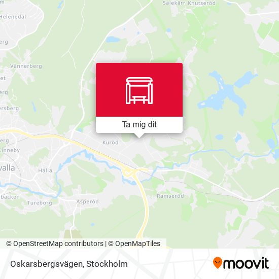 Oskarsbergsvägen karta